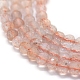 Fragola naturale perle di quarzo fili G-D0013-09-3