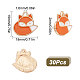 SUNNYCLUE 1 Box 30Pcs Fox Charms Bulk Fox Charm Animals Charms Forest Lovely Smart Animal Charms for Jewelry Making Charms DIY Bracelet Necklace Keychains Earrings Craft Gift Women Adults Supplies ENAM-SC0003-24-2
