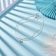 Двухслойное ожерелье с круглой жемчужной ракушкой и стеклянным семенем для женщин NJEW-JN03944-2