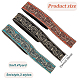 Fingerinspire 15m 3 estilos estilo étnico bordado cintas de poliéster OCOR-FG0001-47-2