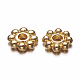 Alloy Daisy Spacer Beads TIBEB-S039-064G-RS-1