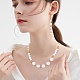300pcs 4 perles d'imitation en plastique ABS de style KY-SZ0001-39-6