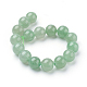 Chapelets de perles en aventurine vert naturel G-G099-12mm-17-2