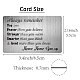 Rectangle 201 Stainless Steel Custom Blank Thermal Transfer Wallet Card DIY-WH0252-007-2