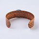 Handmade Snakeskin Leather Cord Cuff Bracelets BJEW-F301-B5-2