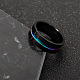 316l外科用ステンレス鋼ワイドバンドフィンガー指輪  ガンメタ色  usサイズ6（16.5mm） RJEW-T005-6-02-3