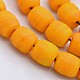 Handmade Frosted Lampwork Beads Strands LAMP-J054-03-1