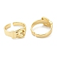 Brass Cuff Rings X-RJEW-A001-07G-2