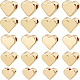 BENECREAT 60Pcs 5 Size 18K Gold Plated Heart Brass Beads Metal Beads Loose Bead for Jewelry Making Bracelets Necklace DIY Craft KK-BC0002-95-1