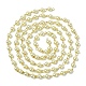 Fatti a mano rotonda perline perle di vetro catena per collane bracciali fare AJEW-JB00036-07-1