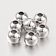 Perles intercalaires rondes 925 en argent sterling STER-I005-31-6mm-1