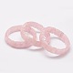 Faceted Natural Rose Quartz Beads Stretch Bracelets BJEW-E289-C08-1