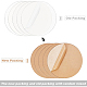 BENECREAT 2PCS 8 Inch Clear Acrylic Sheet Round Circle Dis Acrylic Sheet for Decoration OACR-BC0001-03D-6