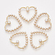 Colgantes de perlas de imitación de plástico abs PALLOY-S179-07-1