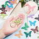 UNICRAFTALE 10 Colors Butterfly Filigree Joiners Links 20pcs Stainless Steel Charms Links Mixed Colors Connectors for Bracelet Necklace Jewelry Making STAS-UN0030-96-2