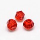 Faceted Transparent Glass Bicone Beads X-GLAA-F026-A16-2