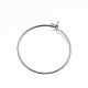 Ring 304 Stainless Steel Hoop Earring Settings X-STAS-N075-05-2