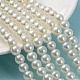 Cottura dipinto di perle di vetro perlato fili di perline rotondo HY-Q330-8mm-02-1