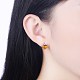 Trendy Brass Stud Earrings EJEW-BB31923-G-3