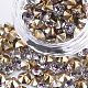 環境に優しい先のとがった樹脂ラインストーン  バックメッキ  ダイヤモンド形状  タンザナイト  5.5mm  約2880個/袋 CRES-R120-5.5mm-B-08-1