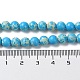 Brins de perles teintes en jaspe impérial synthétique G-D077-A01-01J-5