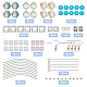 Ensembles de fabrication de boucles d'oreilles de bijoux Sunnyclue DIY DIY-SC0012-76-2