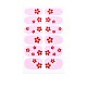 Autocollants de décalque d'ongle de couverture complète de série de fleurs MRMJ-T109-WSZ476-1