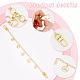 PandaHall Elite 2Pcs Mother's Day Theme Brass Cable Chain Bag Handles FIND-PH0008-92-4
