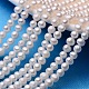 Hebras de perlas de perlas de agua dulce cultivadas naturales de papa PEAR-E007-5-6mm-A-1