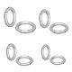 UNICRAFTALE 4pcs 4 Sizes 15/17/18/20mm Spring Gate Rings 304 Stainless Steel Rings O Rings Keychain Ring Round Snap Clasps Metal Spring Gate Rings for Jewelry Making Keyring Buckle STAS-UN0007-24P-1