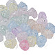Perles en acrylique transparentes craquelées CACR-N006-15-A01-1