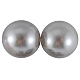 24MM Silver Chunky Imitation Loose Acrylic Round Pearl Beads for Kids Jewelry X-PACR-24D-46-1