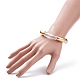 Stämmiges Stretch-Armband aus Acryl und Kunststoff mit gebogenem Rohr für Frauen BJEW-JB08143-01-3