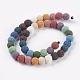 Natural Lava Rock Round Beads Strands G588-2