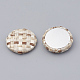 Cloth Fabric Covered Cabochons WOVE-N006-04H-2