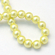 Cottura dipinto di perle di vetro perlato fili di perline rotondo X-HY-Q003-4mm-64-4