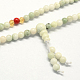 4-boucle enveloppement bouddha méditation jade jaune bracelets de perles BJEW-R040-6mm-01-2