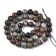 Chapelets de perles en serpentine naturelle G-S333-8mm-015-2