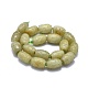 Cuentas de jade Xiuyan naturales hebras G-O179-E01-2