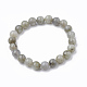 Labradorite naturelle bracelets extensibles de perles G-T104-29-2