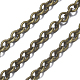 Brass Cable Chains CHC-X0001-02AB-FF-2