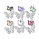 Подвески из латуни микропаве с фианитами и стеклом KK-F892-49P-1