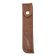 SUPERFINDINGS 1pcs Brown Single Leather Pen Case Portable 170mm Long Fountain Pen Protective Cover Pen Sleeve Pouch Leather Pencil Case Holder with Carving Process for School Office AJEW-WH0314-17A-1