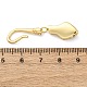 Застежки-крючки S-образные из латуни KK-U059-26G-01-3