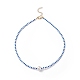 Set di collane con perline di semi di vetro e perle di conchiglia da 3 pz 3 stile per donna NJEW-JN03949-4