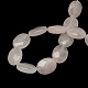 Faceted Oval Natural Rose Quartz Beads Strands G-R303-05-2