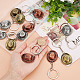 DICOSMETIC 12Pcs 3 Colors Western Cowboy Hat Keychain Western Themed Keychain Pendant Cool Vintage Keychain Charm Alloy Keyring with Iron Finding for Jewelry Making Western Favor Party Gift KEYC-DC0001-02-3