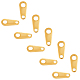 Unicraftale alrededor de 50 piezas pestañas de cadena de caída de oro conectores extensores de cadena de acero inoxidable con cadena de orificio de 2-3 mm encantos de gota de cola terminadores conectores de encanto para hacer joyas de diy STAS-UN0007-42P-5