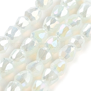 Стеклянные бусины с гальваническим покрытием  EGLA-D030-J4mm-B02