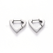Серьги-кольца Huggie Hoop из нержавеющей стали 304 STAS-S103-20P
